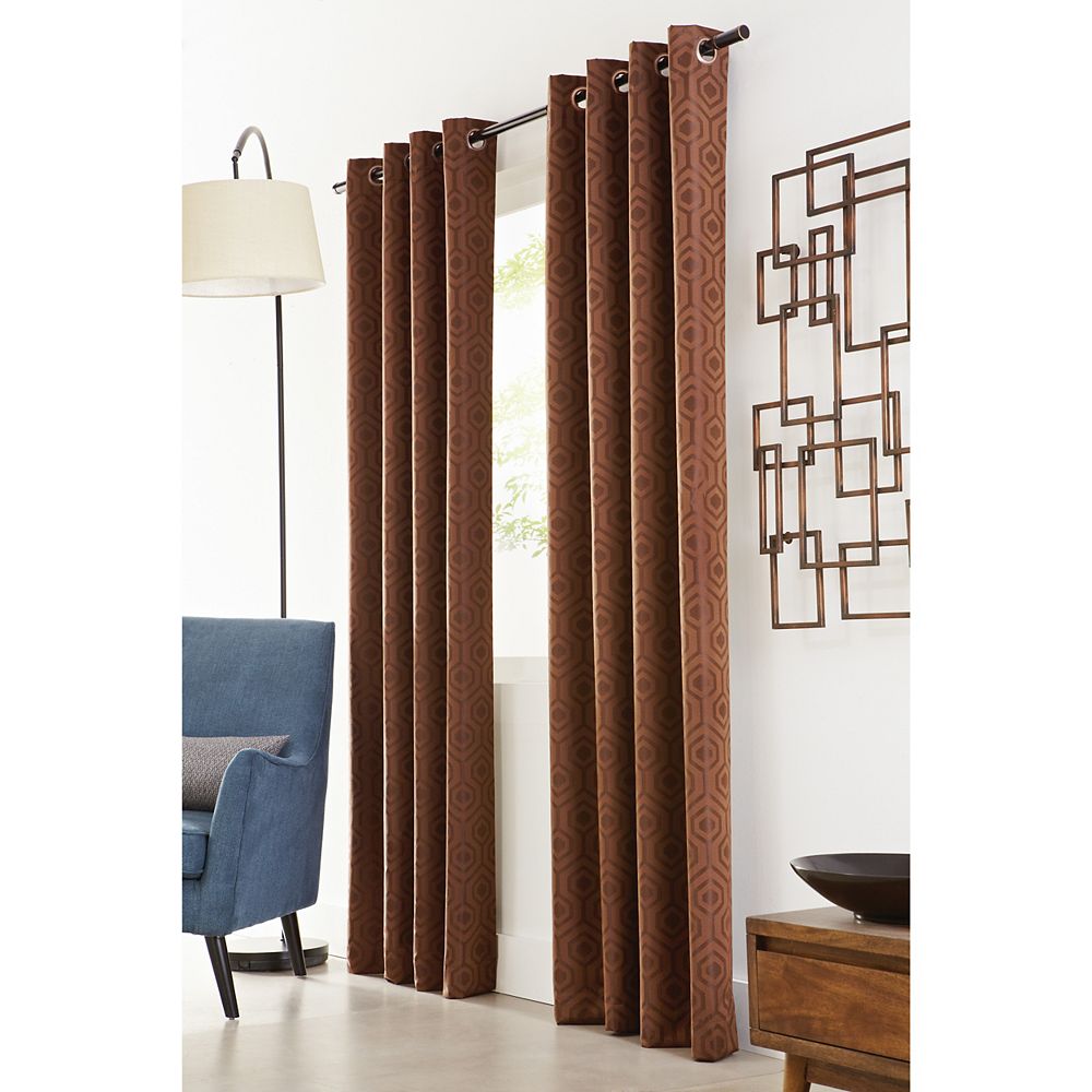 Home Decorators Collection Honeygate Total Blackout Grommet Curtain Panel 50 W X 84 L The Home Depot Canada