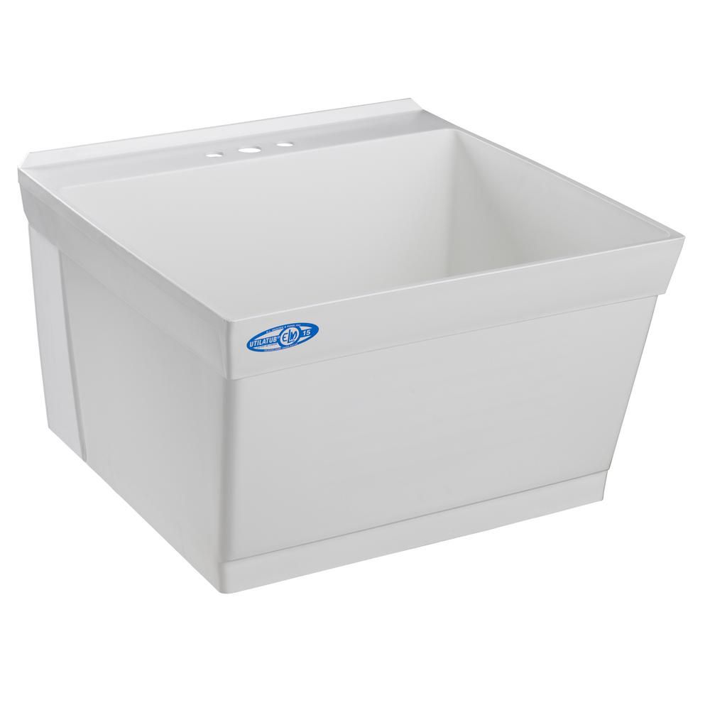 MUSTEE Utilatub Laundry Tub Single Wall | The Home Depot Canada