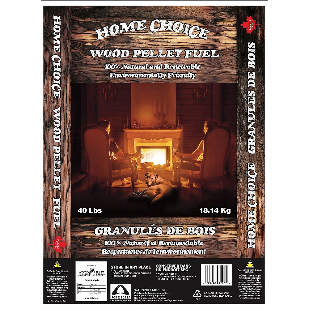 La Crete Pellet Wood Pellet Fuel The Home Depot Canada