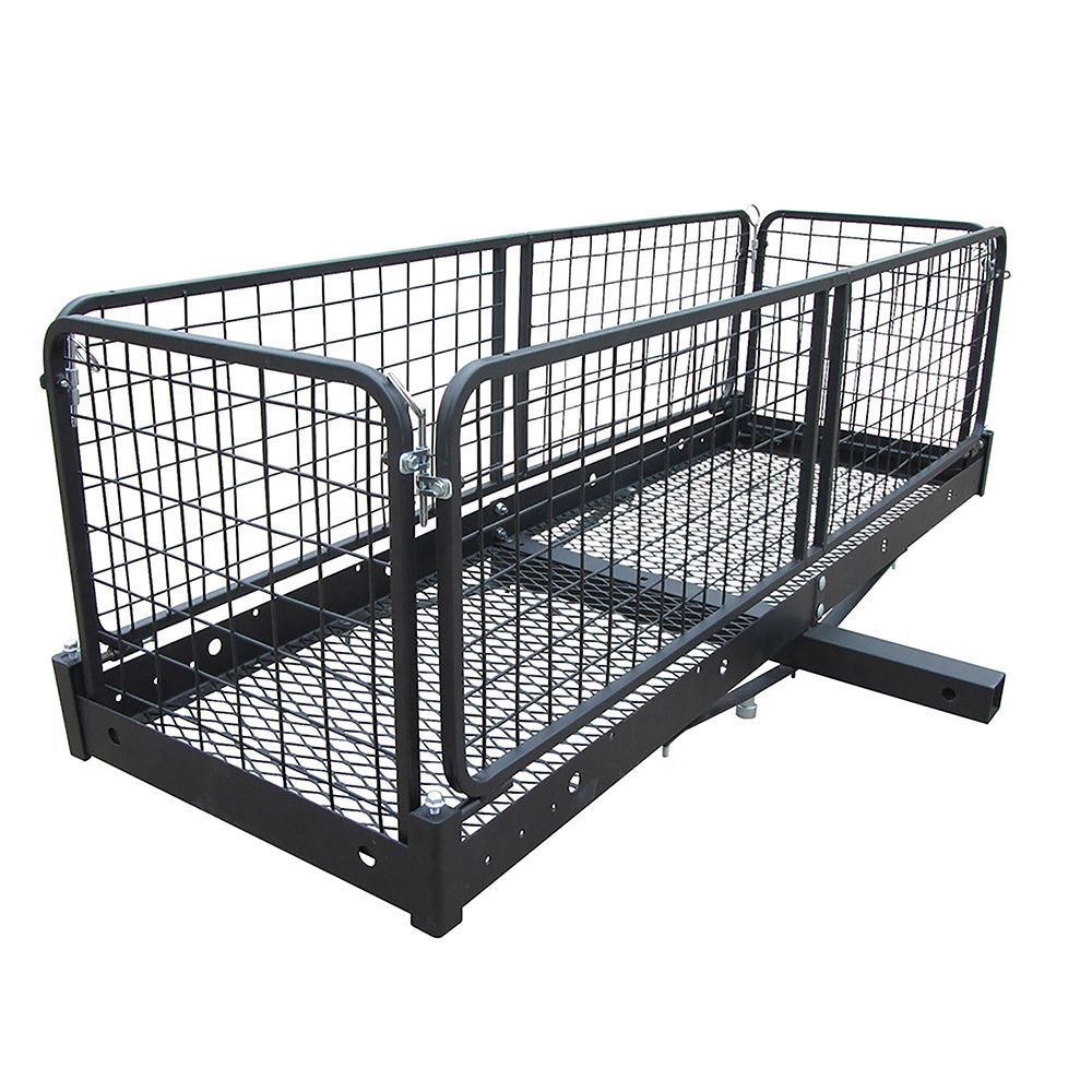 trailer hitch cargo carrier with bike rack