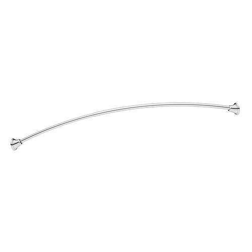 MOEN 60-Inch Curved Shower Rod in Chrome