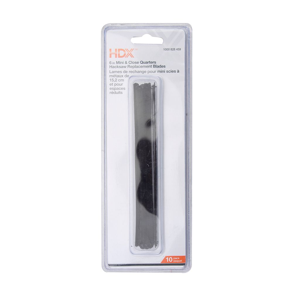 HDX 10-Piece 6 inch. Mini Hacksaw Blades | The Home Depot Canada