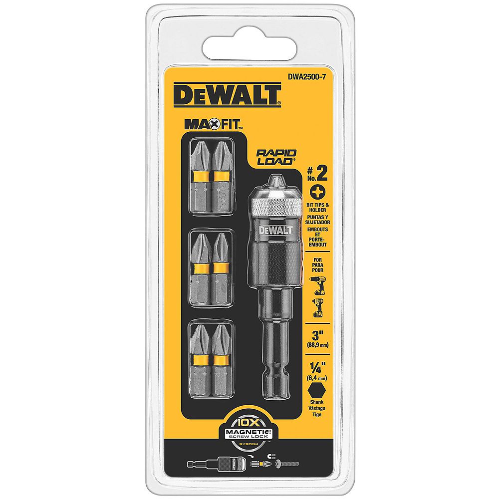 DEWALT 7Piece Rapid Load Drill Bit Set The Home Depot Canada