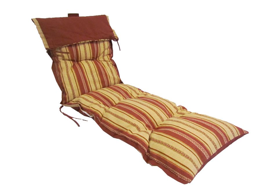 chaise lounge buttercup yellow cushions
