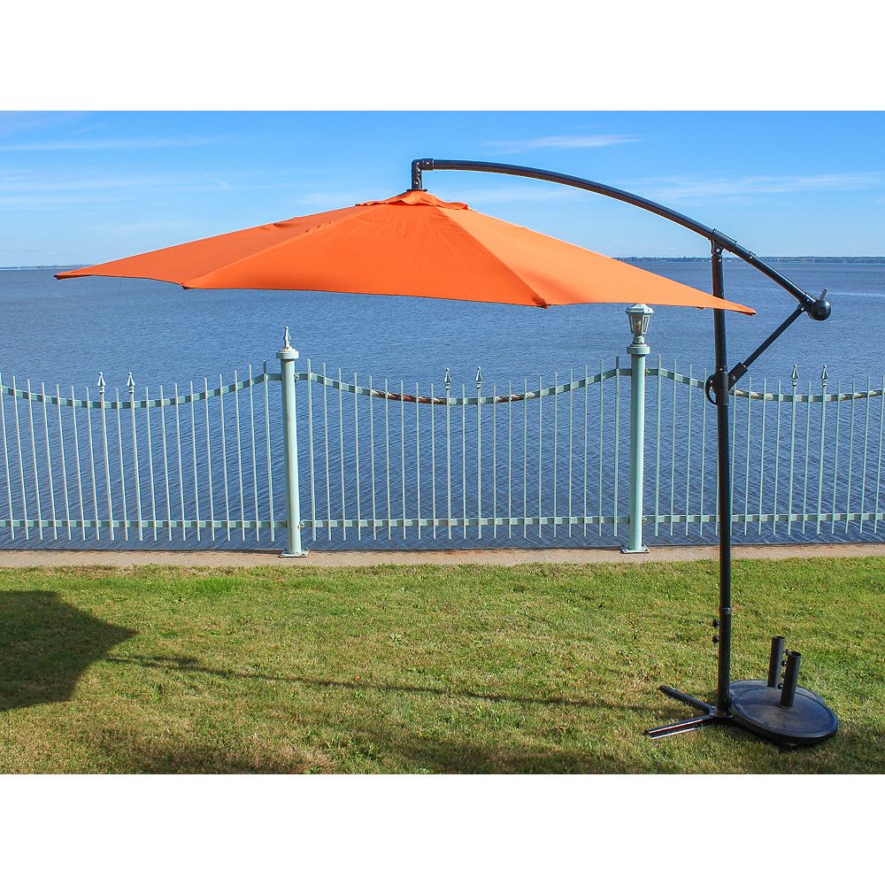 Henryka 10 Ft Patio Umbrella In Orange The Home Depot Canada