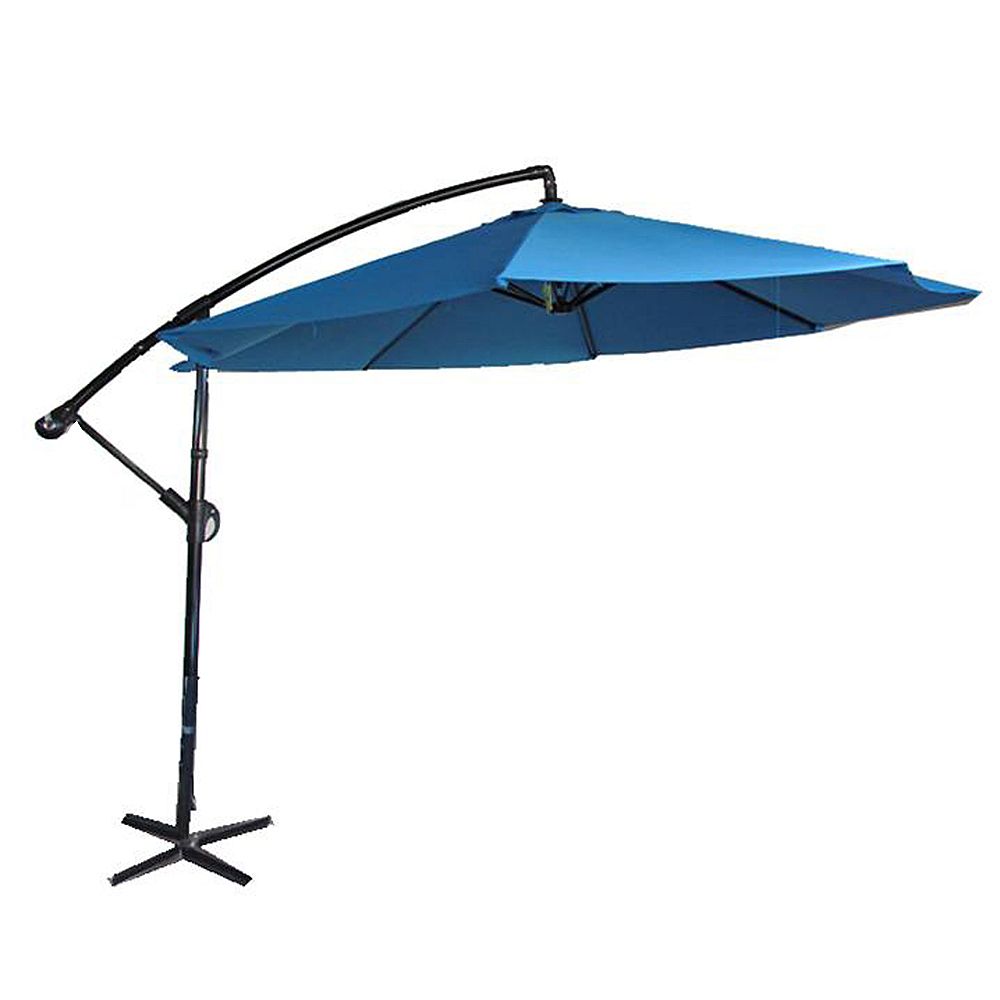 Henryka 10 Ft Cantilever Patio Umbrella In Blue The Home Depot Canada