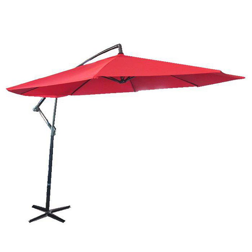 Henryka 10 Ft Cantilever Patio Umbrella In Red The Home Depot Canada