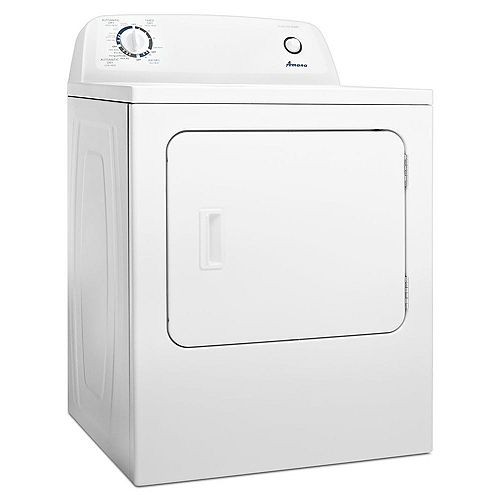 6.5 cu. ft. Front Load Electric Dryer with Automatic Dryness Control in White