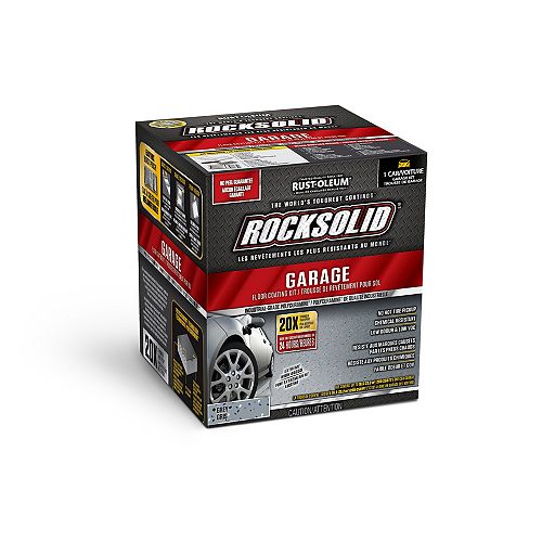 Garage Floor Coating Kit in Grey (covers up to 250 Sq. Ft.)