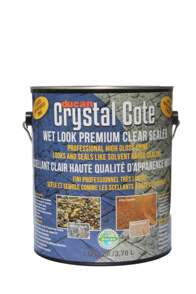 Ducan Crystal Cote Wet Look Look Concrete Sealer 3 78l The Home Depot Canada