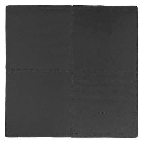 Connect-A-Mat 24"x24" Anti-Fatigue Mats Black