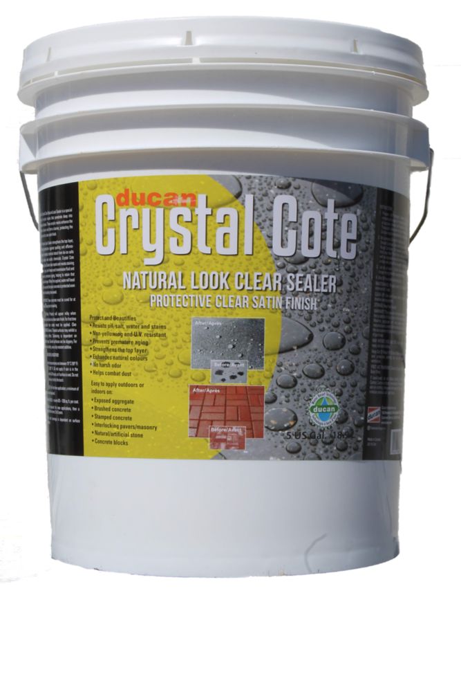 Ducan Crystal Cote Natural Look Concrete Sealer 18 9l The Home Depot Canada