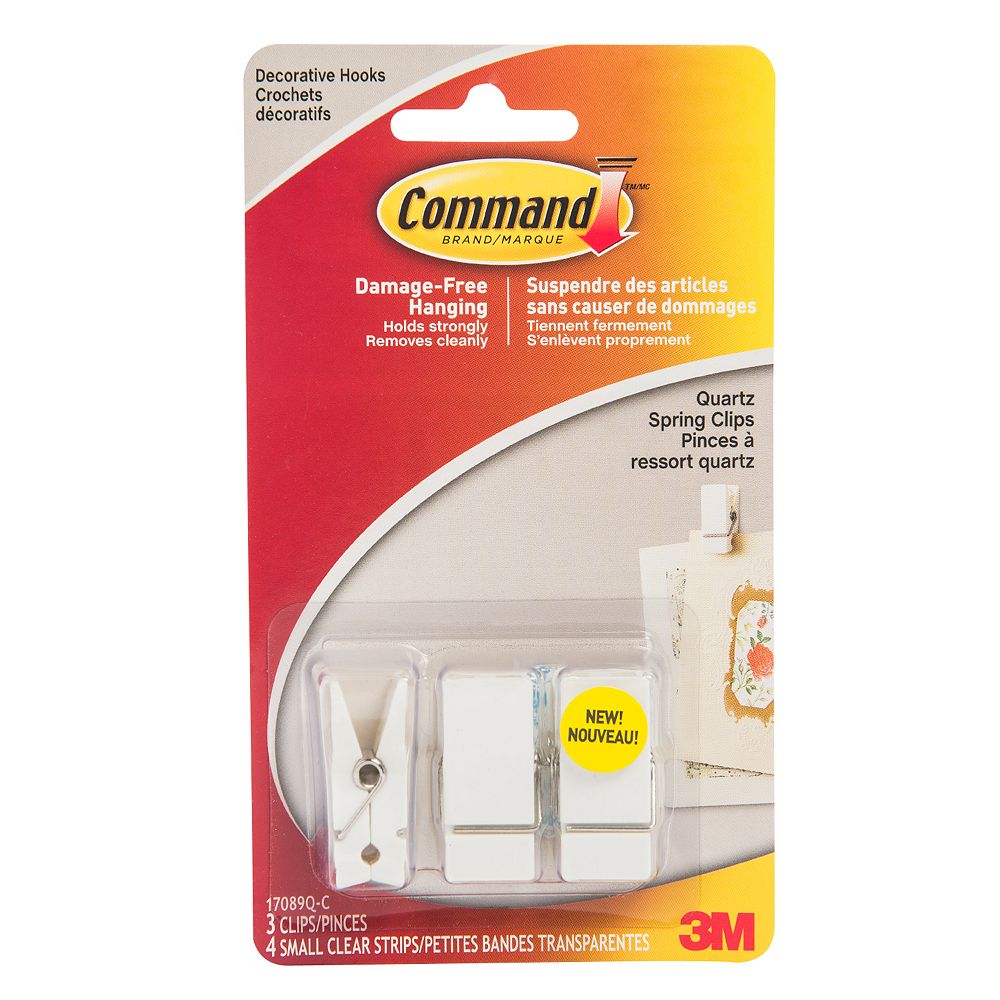 Command Small Spring Clip, 17089QC, quartz The Home Depot Canada