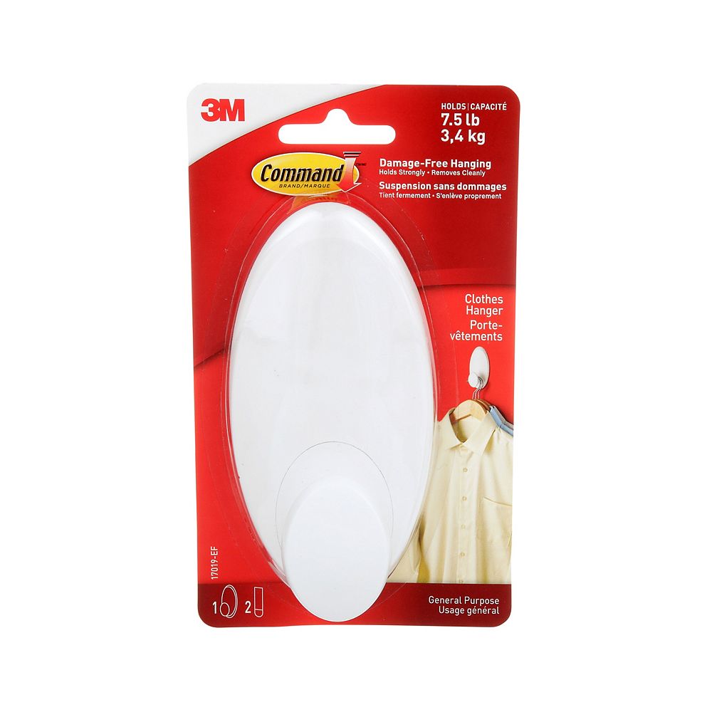 Command Clothes Hanger, 17019EF, white The Home Depot Canada
