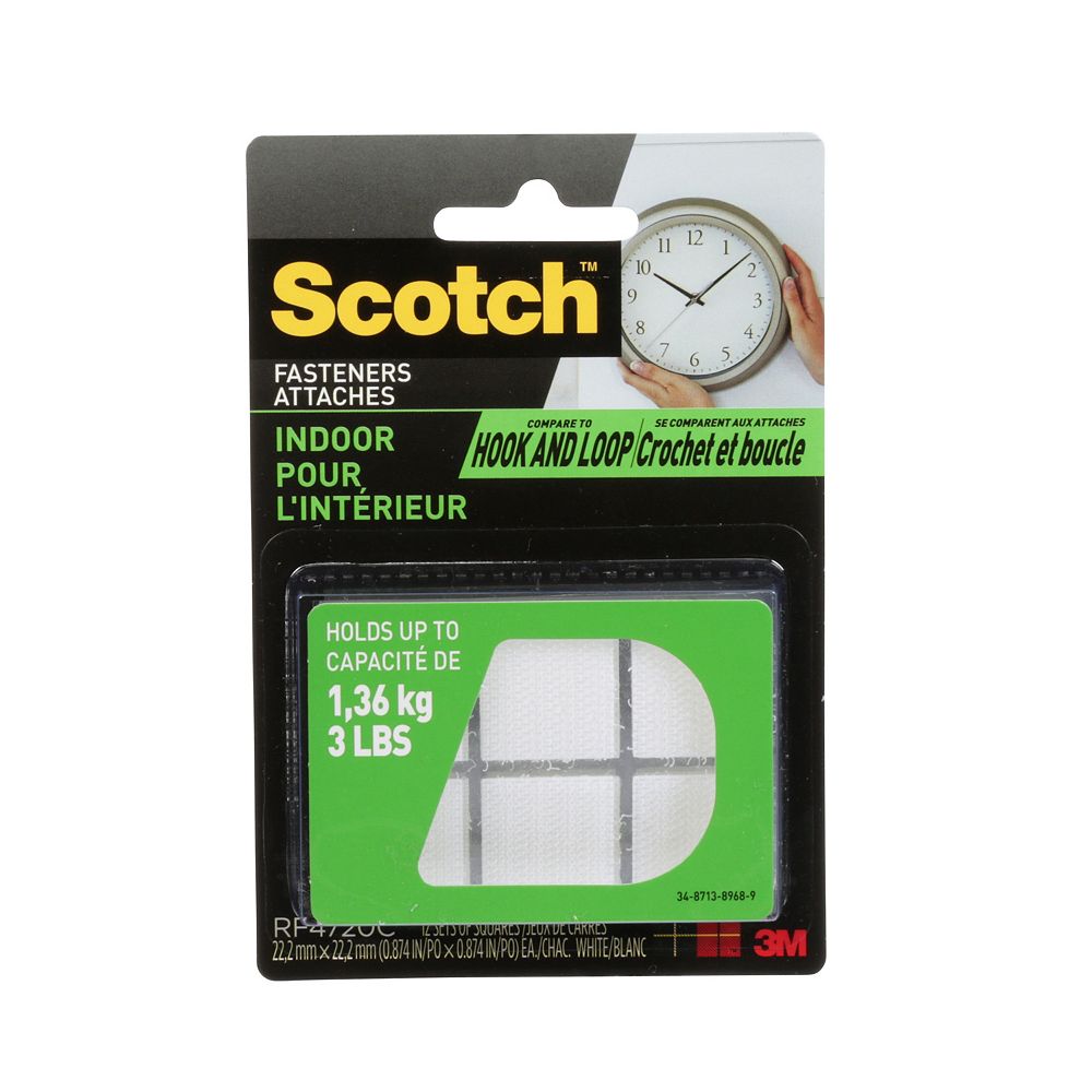 Scotch Indoor Fasteners, .875inch X.875inch The Home Depot Canada