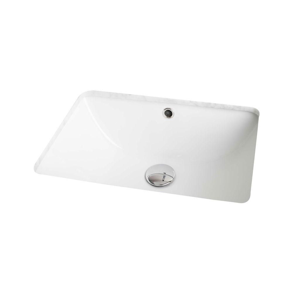 American Imaginations 19 Inch W X 14 Inch D Rectangular Undermount Sink   P 1000831604 