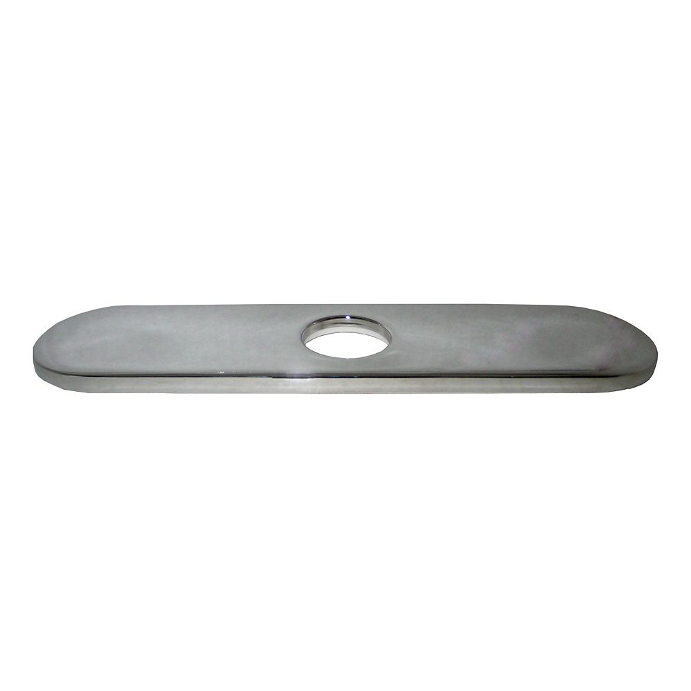 JALO 10 In. Decorative Hole Cover Faucet Plate Chrome The Home