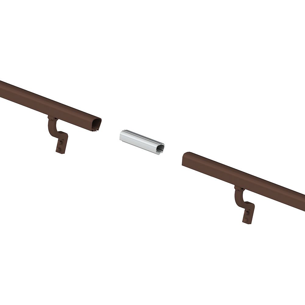 Peak Products 8 ft. Aluminum Handrail Kit Brushed Bronze The Home
