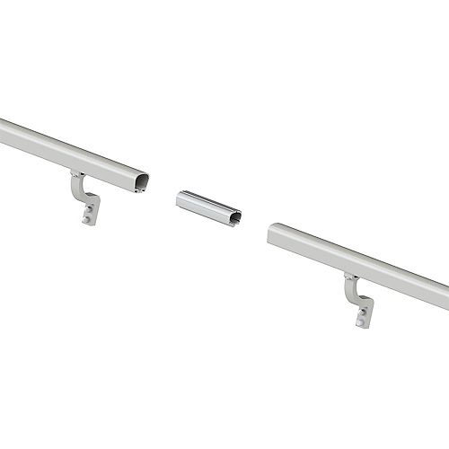 Peak Products 8 ft. Aluminum Handrail Kit - Brushed Silver