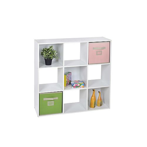 9 Cube Storage Unit in White