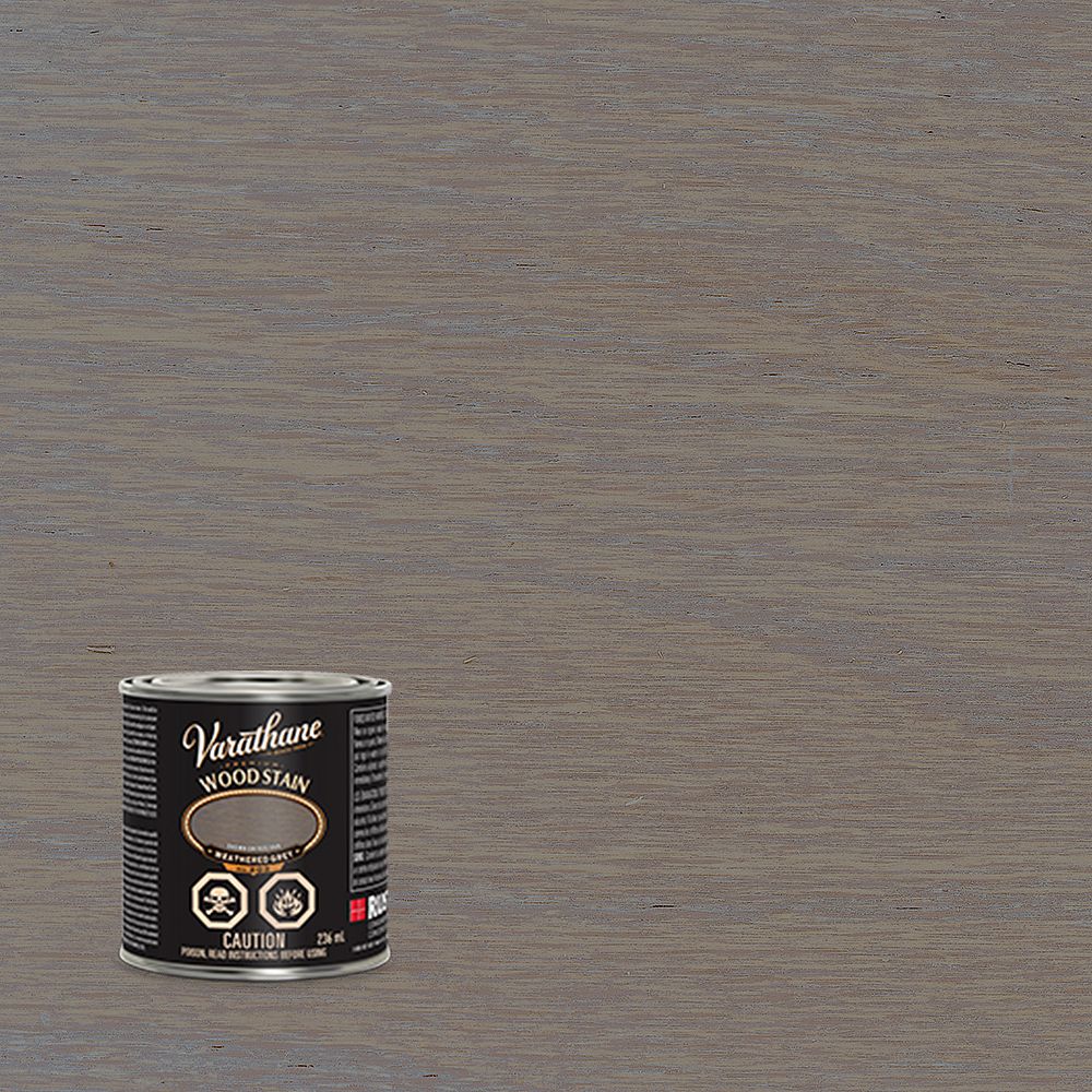 Varathane Premium OilBased Interior Wood Stain in Weathered Grey, 236
