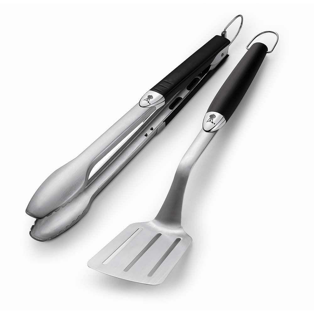 Weber Stainless Steel 2-Piece BBQ Tool Set | The Home Depot Canada