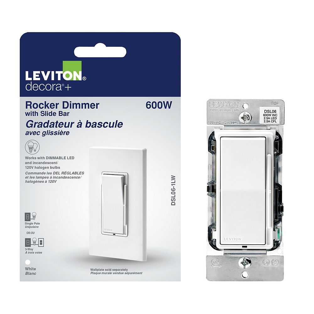 Leviton Gradateur universel à bascule avec glissière Home Depot Canada