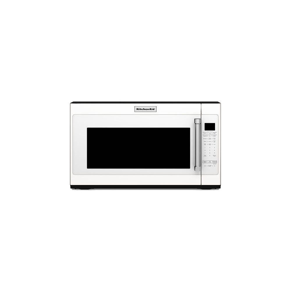 Kitchenaid 2 0 Cu Ft Over The Range Microwave In White Home Depot Canada Kitchenaid 2 0 Cu Ft Over The Range