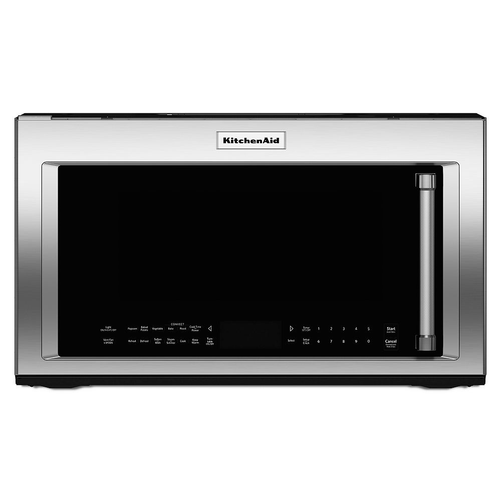 Kitchenaid 1 9 Cu Ft Over The Range Convection Microwave In Stainless Steel Home Depot Canada Kitchenaid 1 9 Cu Ft Over The Range