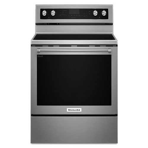 6.4 cu. ft. Electric Range with Self-Cleaning Convection Oven in Stainless Steel
