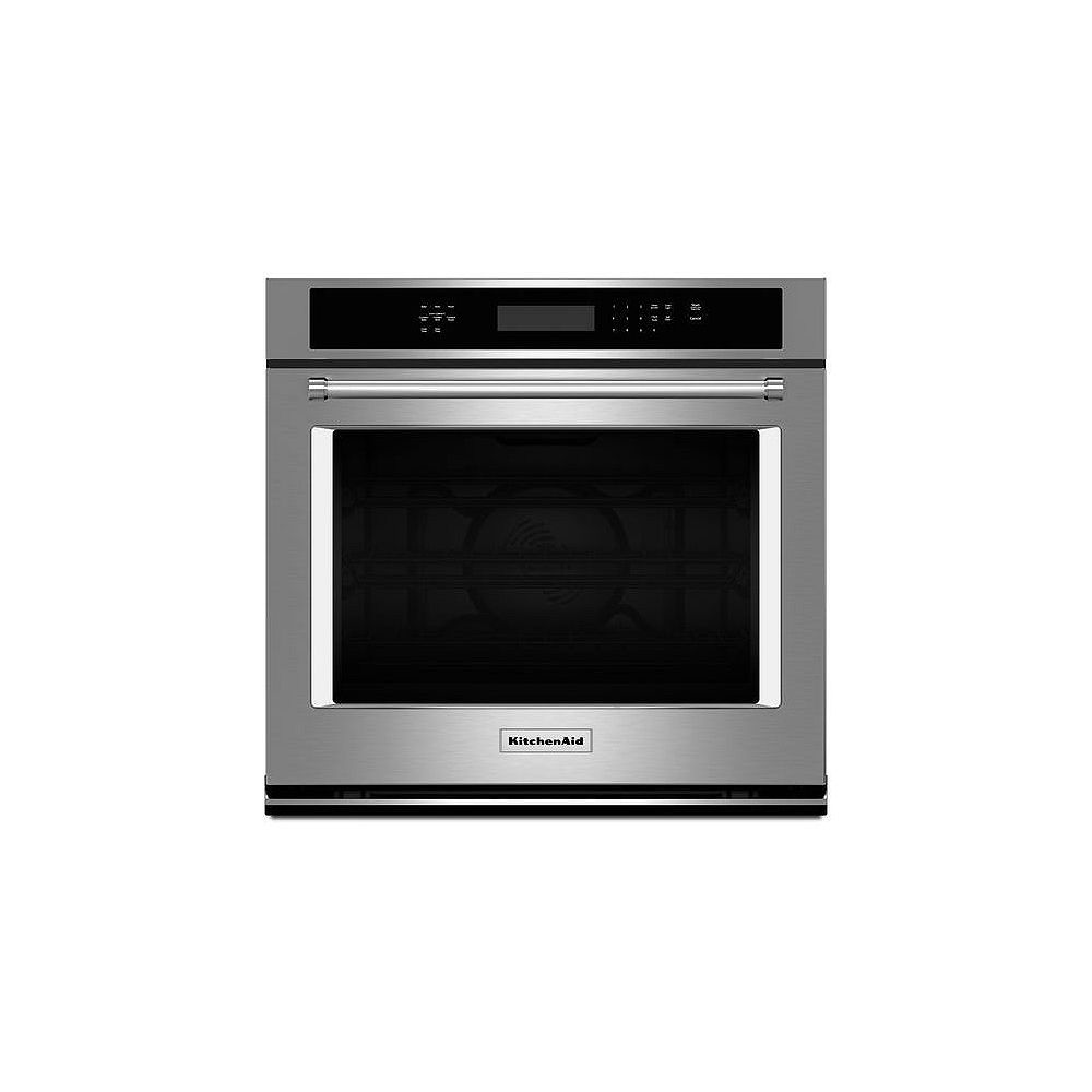 KitchenAid 30inch 5.0 cu. ft. Single Electric Wall Oven SelfCleaning with Convection in