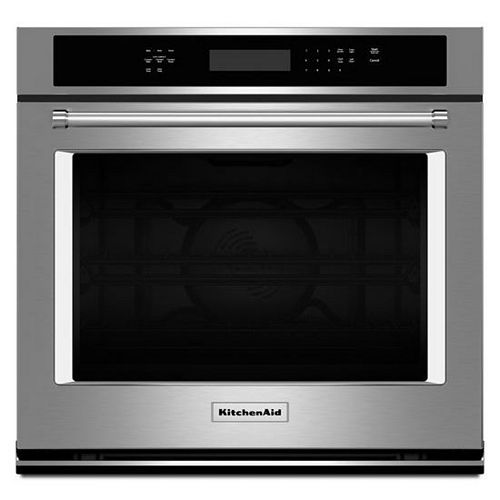 30-inch 5.0 cu. ft. Single Electric Wall Oven Self-Cleaning with Convection in Stainless Steel