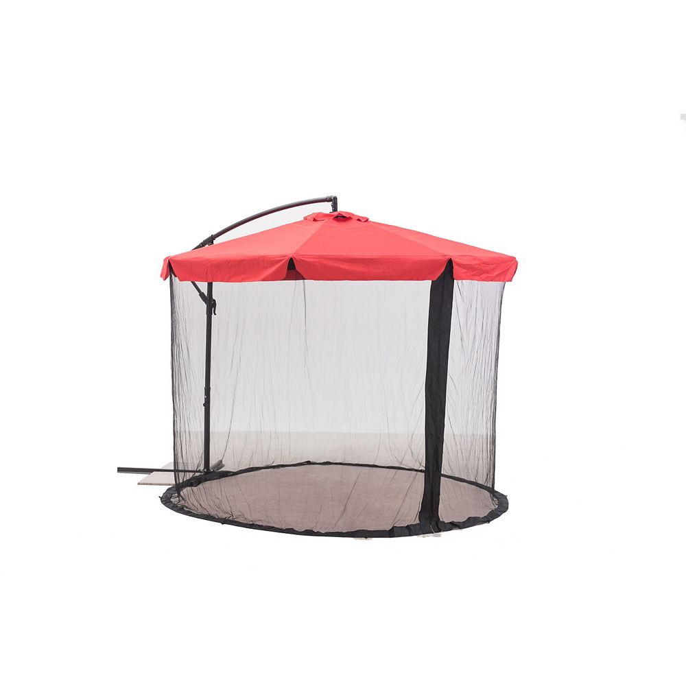 Sunjoy Seacomb Umbrella With Netting The Home Depot Canada