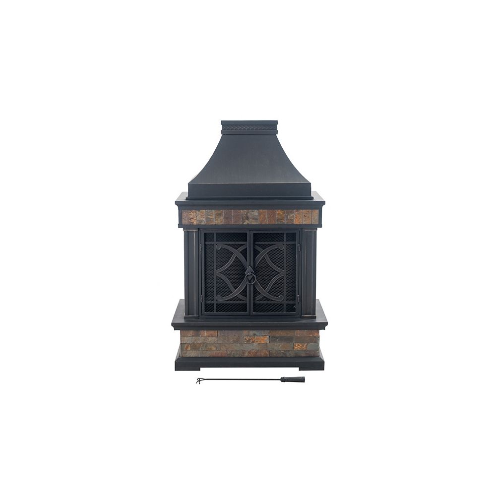 Sunjoy Tapestry Outdoor Fireplace The Home Depot Canada