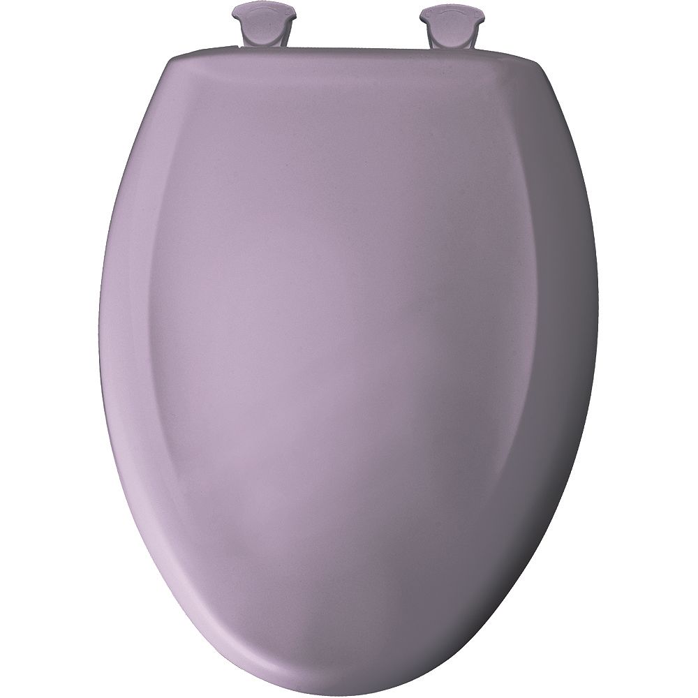 Bemis Elongated Closed Front Toilet Seat In Lilac With Easy Clean And