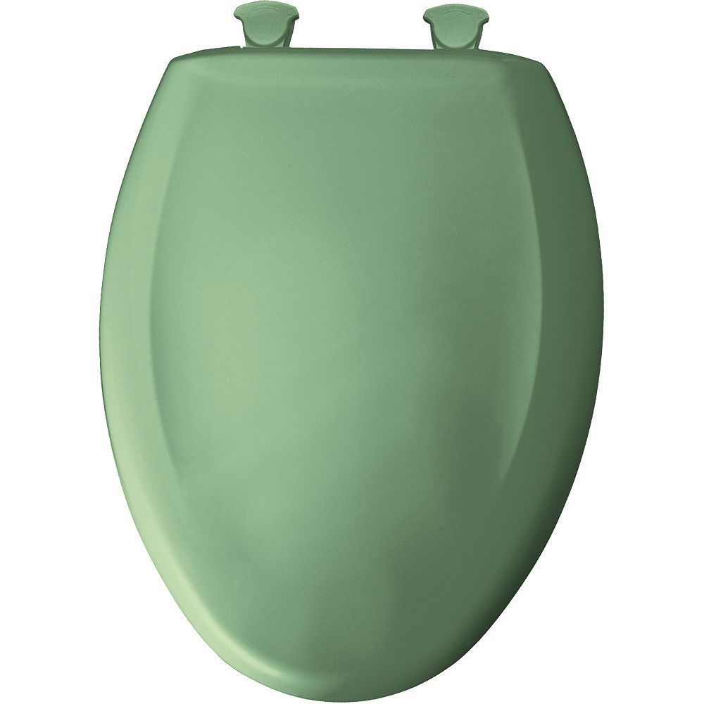 Bemis Elongated Closed Front Toilet Seat in Jade with Easy Clean and