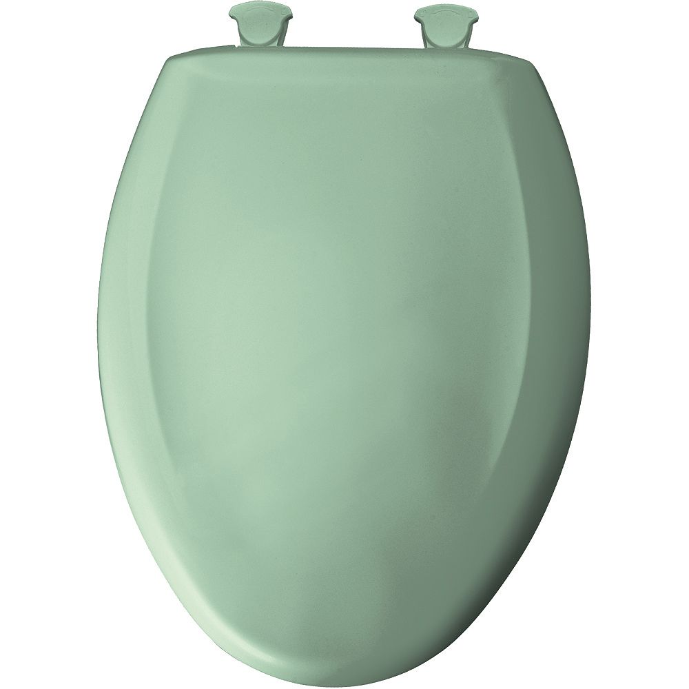 Bemis Elongated Closed Front Toilet Seat in Sea Green with Easy Clean