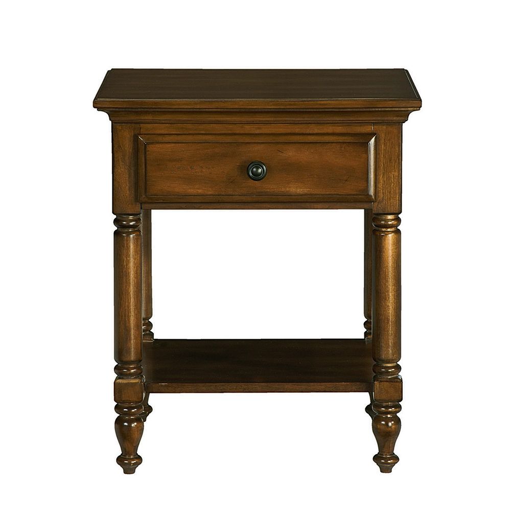 Renovations By Thomasville 1Drawer Side Table/ Nightstand In Chestnut