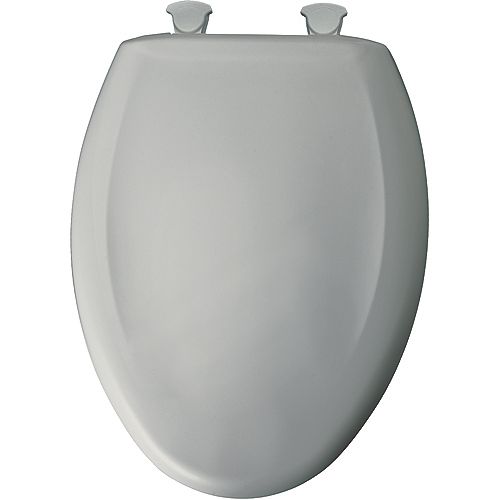 KOHLER Triko Round Closed Front Toilet Seat in Ice Grey The Home