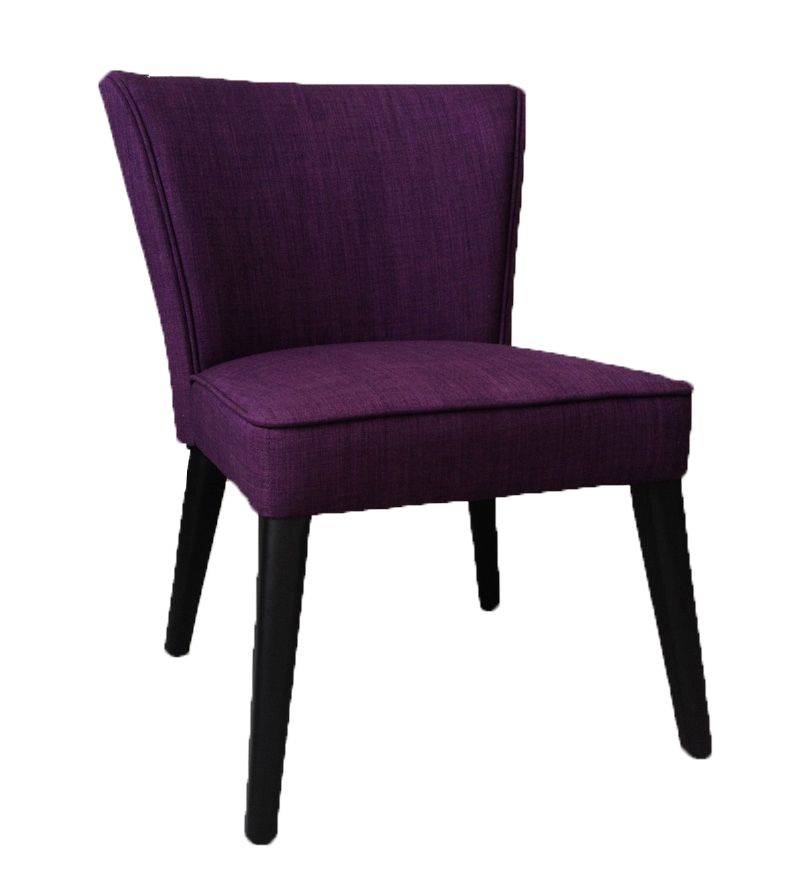 JR Home Collection Royal Purple Faux Linen Accent Chair The Home   P 1000835398 