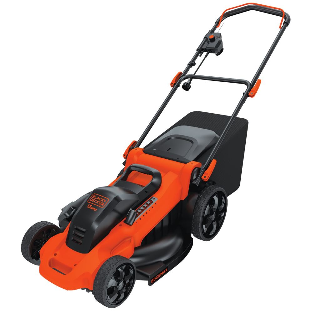 BLACK+DECKER 20-inch 13 Amp Corded Electric Walk-Behind Push Lawn Mower ...