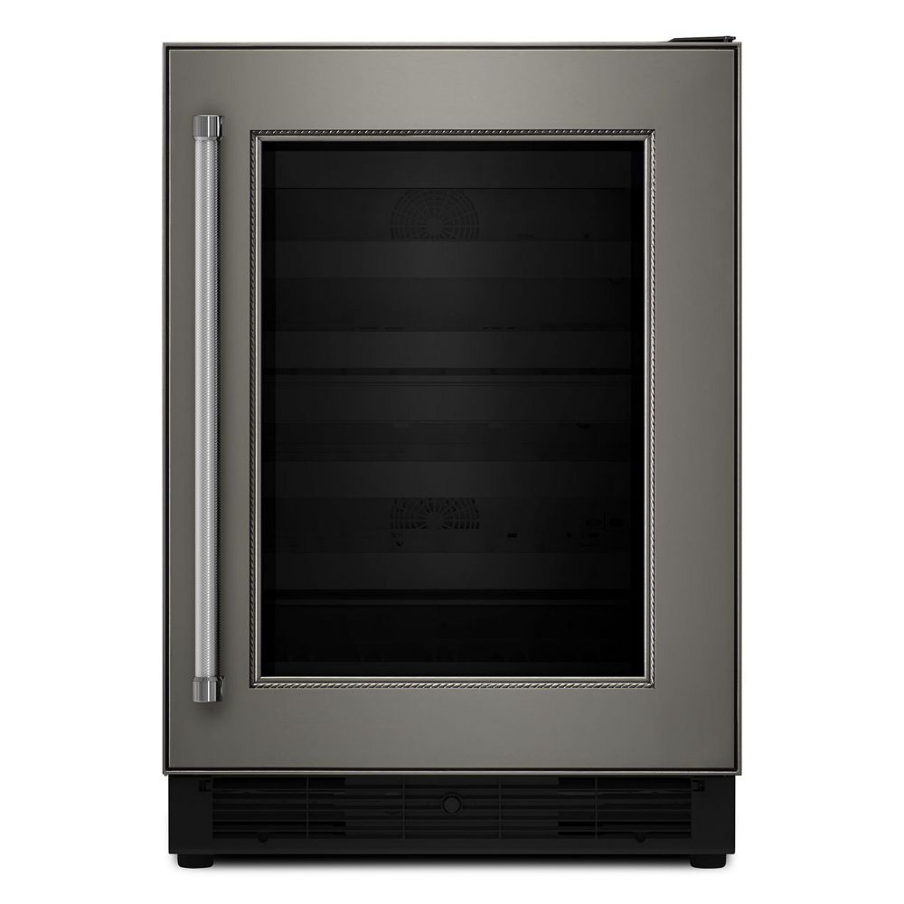 KitchenAid 24-inch W Undercounter Wine Fridge for 46 Bottles in Panel ...