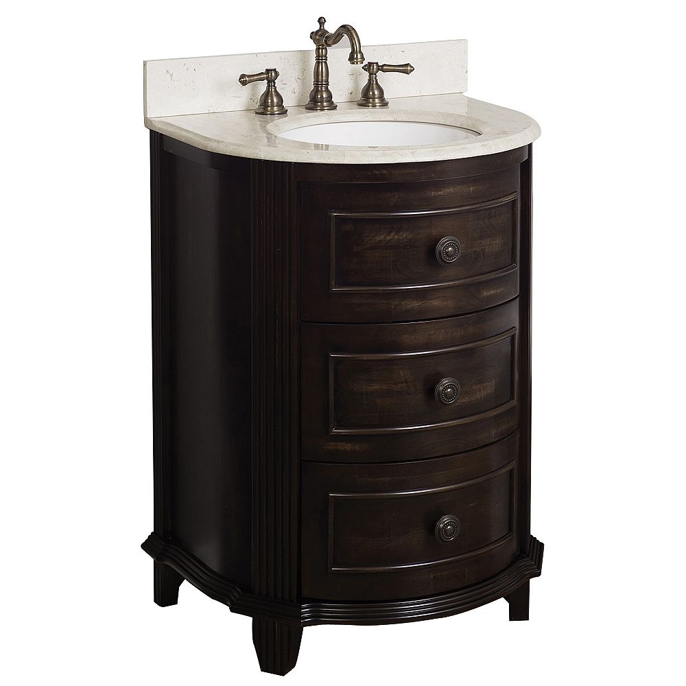 American Imaginations 26 Inch W Vanity In Brown The Home Depot Canada