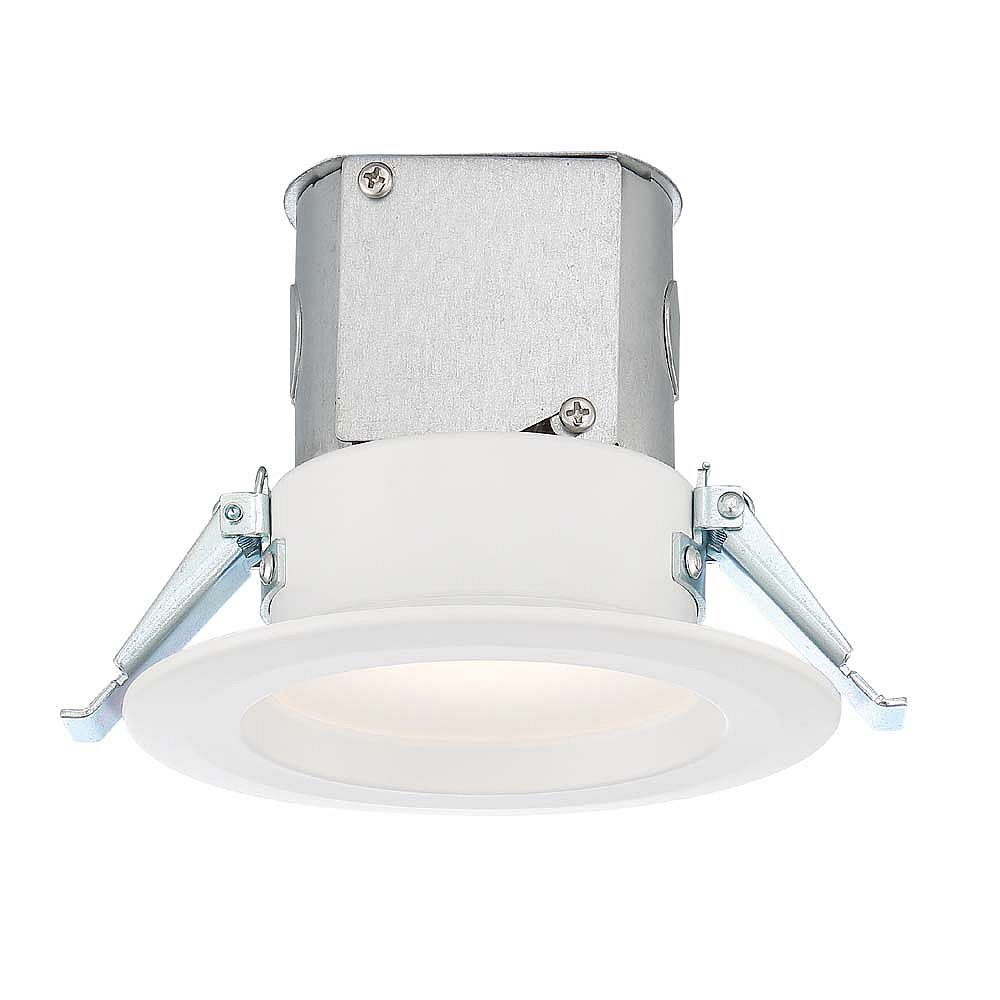 Commercial Electric 4 Inch White Integrated Led Recessed Kit The Home