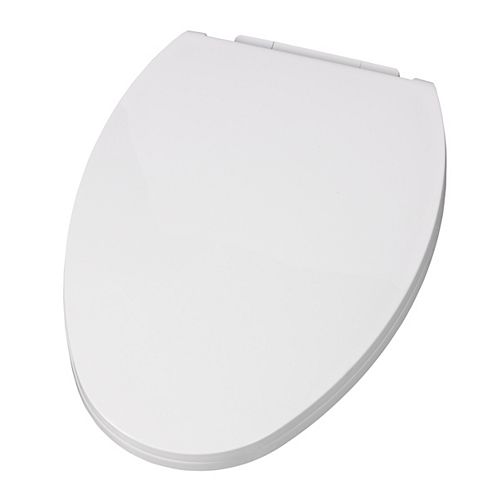 Optum Elongated Slow Close Toilet Seat in White