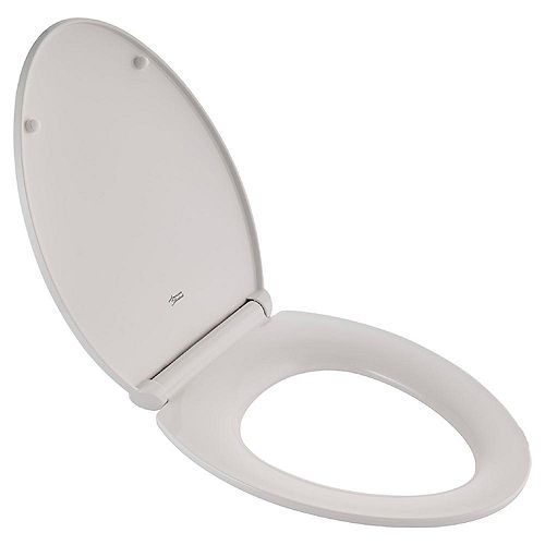 Minimalist Elongated Toilet Seat in White