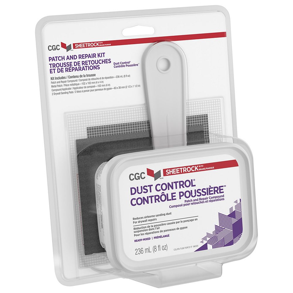 CGC Dust Control Drywall Compound, Patch And Repair Kit The Home Depot Canada