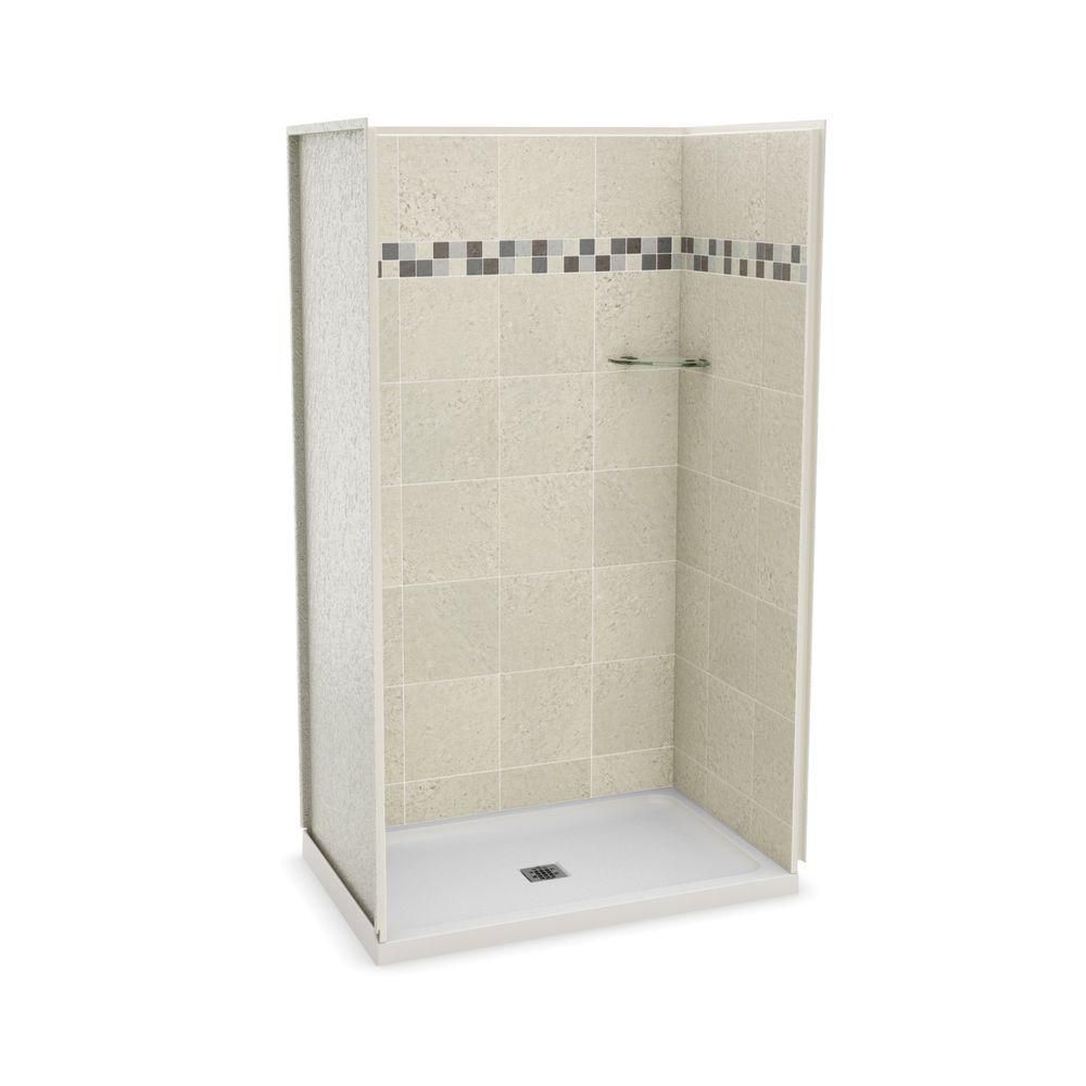 MAAX Utile 32 Inch X 48 Inch Alcove Shower Stall In Stone Sahara The   P 1000837008 