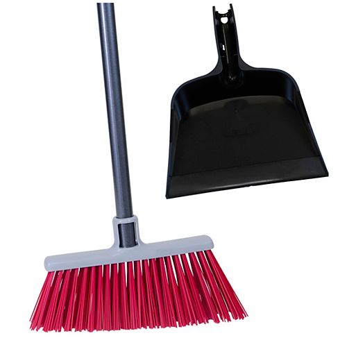 Vileda Super Angle PRO Broom with Dustpan The Home Depot Canada
