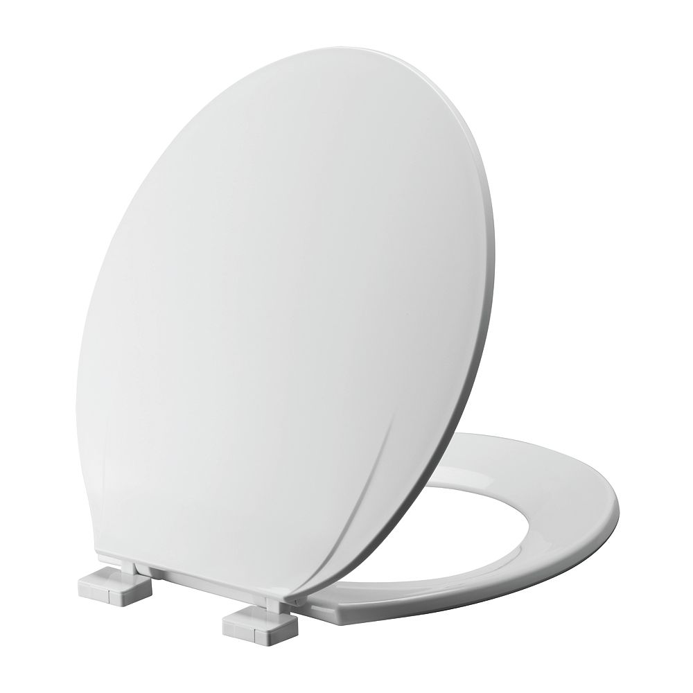 Glacier Bay Elongated Toilet Seat In White The Home Depot Canada
